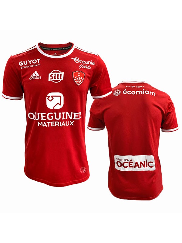 Stade Brestois 29 home jersey soccer match men's first sportswear football tops sport shirt 2022-2023